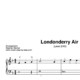 “Londonderry Air” für Klavier (Level 2/10) | inkl. Aufnahme und Text by music-step-by-step