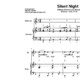 “Silent Night” für Gesang, mittlere Stimme (Klavierbegleitung Level 4/10) | inkl. Aufnahme, Text und Begleitaufnahme by music-step-by-step