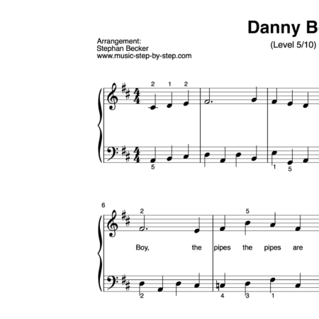 “Danny Boy” für Klavier (Level 5/10) | inkl. Aufnahme und Text by music-step-by-step