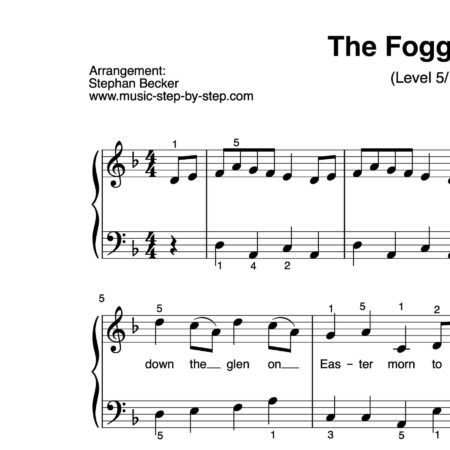 “The Foggy Dew” für Klavier (Level 5/10) | inkl. Aufnahme und Text by music-step-by-step