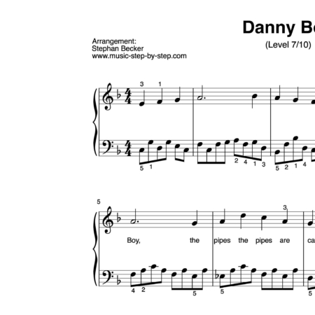 “Danny Boy” für Klavier (Level 7/10) | inkl. Aufnahme und Text by music-step-by-step