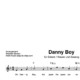 “Danny Boy” Begleitakkorde für Gitarre / Klavier und Gesang (Leadsheet) | inkl. Melodie und Text by music-step-by-step