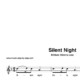“Silent Night” für Gesang, mittlere Stimme solo | inkl. Aufnahme und Text by music-step-by-step