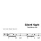 “Silent Night” für Gesang, tiefe Stimme solo | inkl. Aufnahme und Text by music-step-by-step