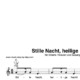 “Silent Night” Begleitakkorde für Gitarre / Klavier und Gesang (Leadsheet) | inkl. Melodie und Text by music-step-by-step