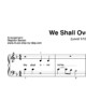 “We shall overcome” für Klavier (Level 1/10) | inkl. Aufnahme und Text by music-step-by-step