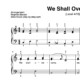 “We shall overcome” für Klavier (Level 4/10) | inkl. Aufnahme und Text by music-step-by-step