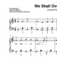 “We shall overcome” für Klavier (Level 6/10) | inkl. Aufnahme und Text by music-step-by-step