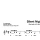 “Silent Night” für Klarinette in B solo | inkl. Aufnahme und Text by music-step-by-step