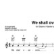 “We shall overcome” Begleitakkorde für Gitarre / Klavier und Gesang (Leadsheet) | inkl. Melodie und Text by music-step-by-step