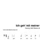 “Ich geh´mit meiner Laterne” für Gesang, tiefe Stimme solo | inkl. Aufnahme und Text by music-step-by-step