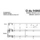 “O du fröhliche” für Gesang, mittlere Stimme (Klavierbegleitung Level 3/10) | inkl. Aufnahme, Text und Begleitaufnahme music-step-by-step